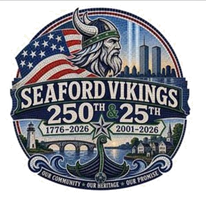 Seaford Vikings 250th and 25th anniversary